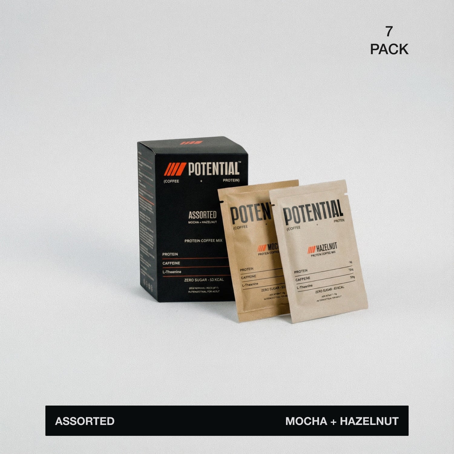 Potential Protein Functional Coffee (Pack of 7)